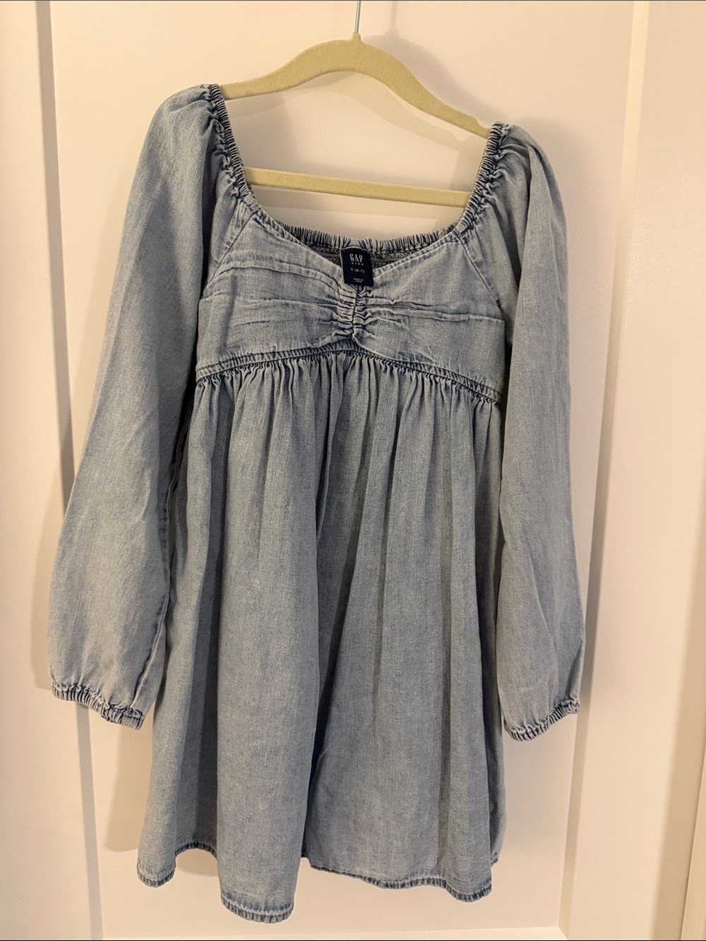 GAP Light Denim long sleeve Dress